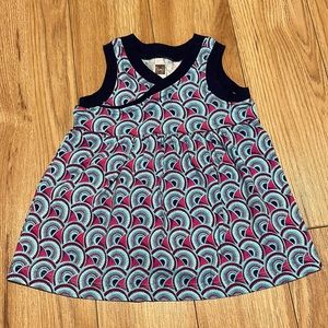 New without tag Size 3-6M Tea Collection Monde Wrap Neck Baby Dress